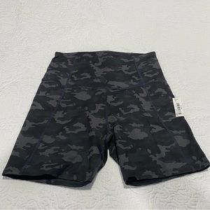 Camo Biker Shorts Side Pockets